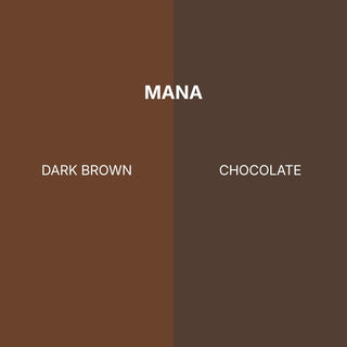 Color comparison of the brown tones