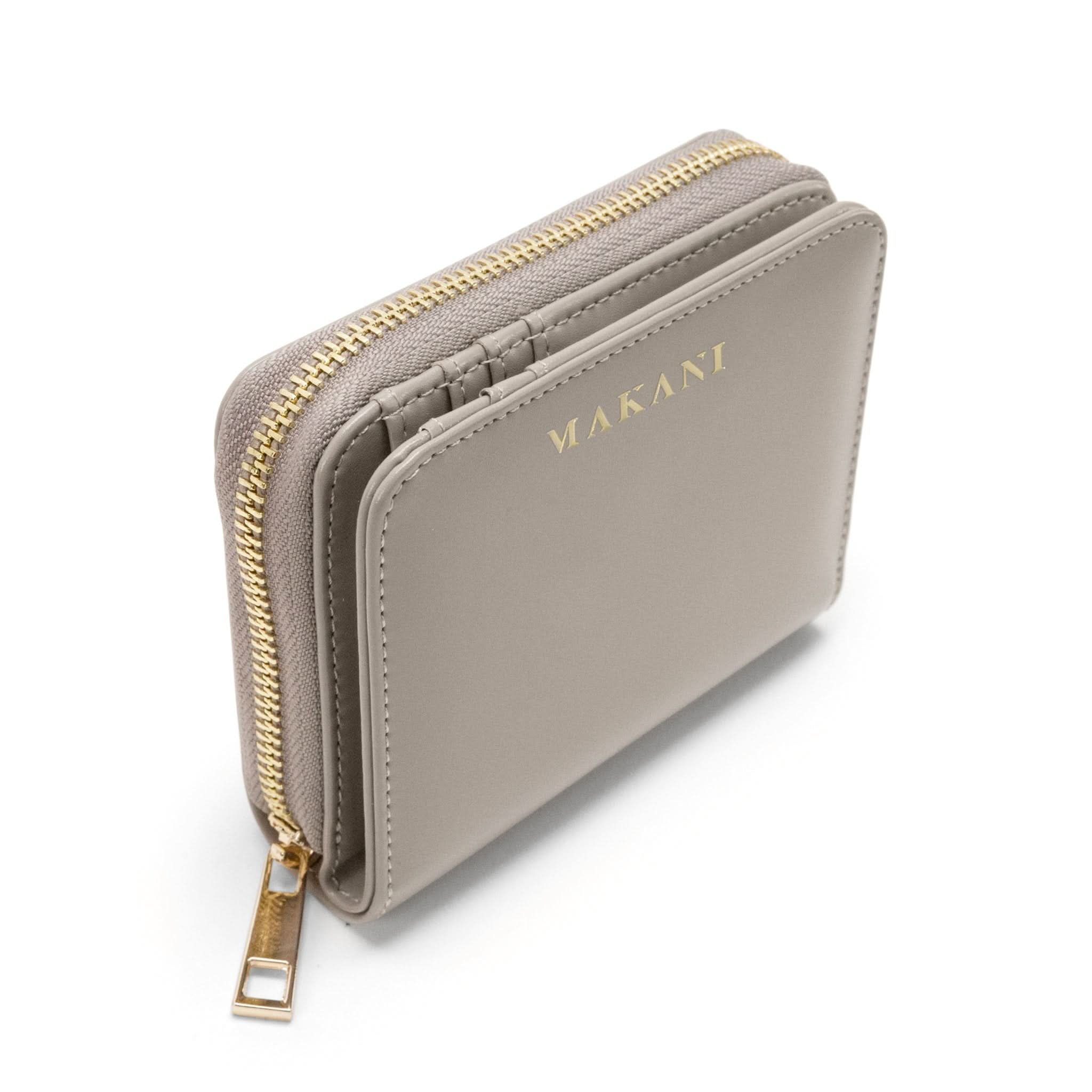 KAIA Taupe - Elegant & Compact Classic Wallet | MAKANI